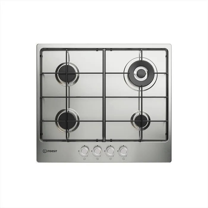 INDESIT piano cottura a gas, THP 642 W/IX/I 1 60CM