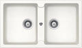 Glem Gas Modello 2 Vasche incasso finitura bianca Glem Lavello Ls286wh