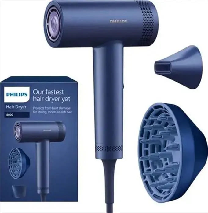 Philips asciugacapelli, BHD839/10, colore blu