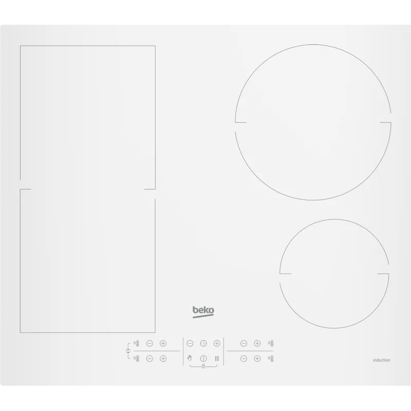 Beko piano cottura, HII 64200 FMTW / HII64200FMTW - ad Induzione finitura bianca in Vetroceramica 60 cm - 4 zone