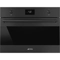 SMEG forno a microonde, SO4301M0N - Forno per installazione a incasso 60cm finitura nera