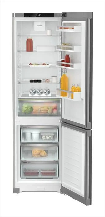LIEBHERR frigorifero combinato, CNSFD 5703-22 classe di efficienza energetica D 371lt-SteelFinish / finitura argento