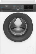 BEKO lavatrice, BMEUWU4841A 8 Kg classe di efficienza energetica A-finitura nera,finitura bianca