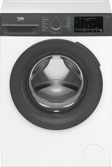 BEKO lavatrice, BMEUWU4841A 8 Kg classe di efficienza energetica A-finitura nera,finitura bianca