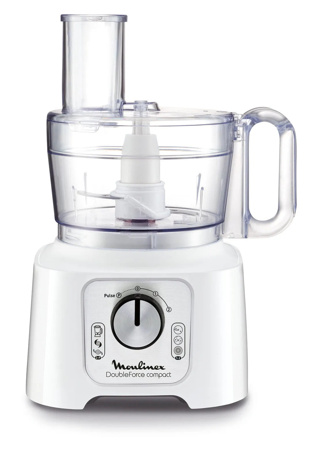 Moulinex robot da cucina, FP5441 Double Force Compact 2,2 L 800W 25 Funzioni finitura bianca