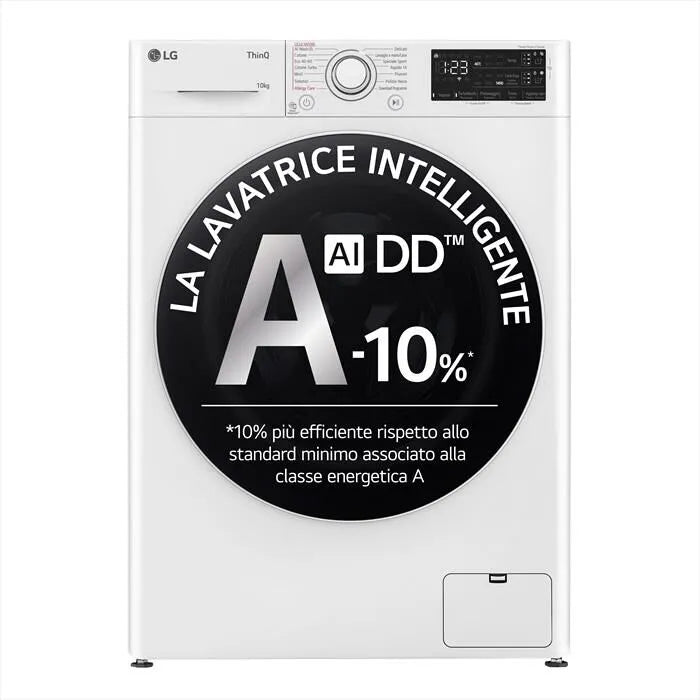 LG lavatrice, AI DD R3 F4R3710NSWW 10kg Classe A, colore bianco