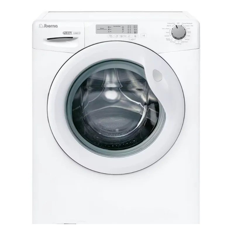 lavasciuga, IBD 3752DE 1-11 - Caricamento Frontale classe di efficienza energetica D/F 7/5KG 1300 Giri Bianca, Iberna