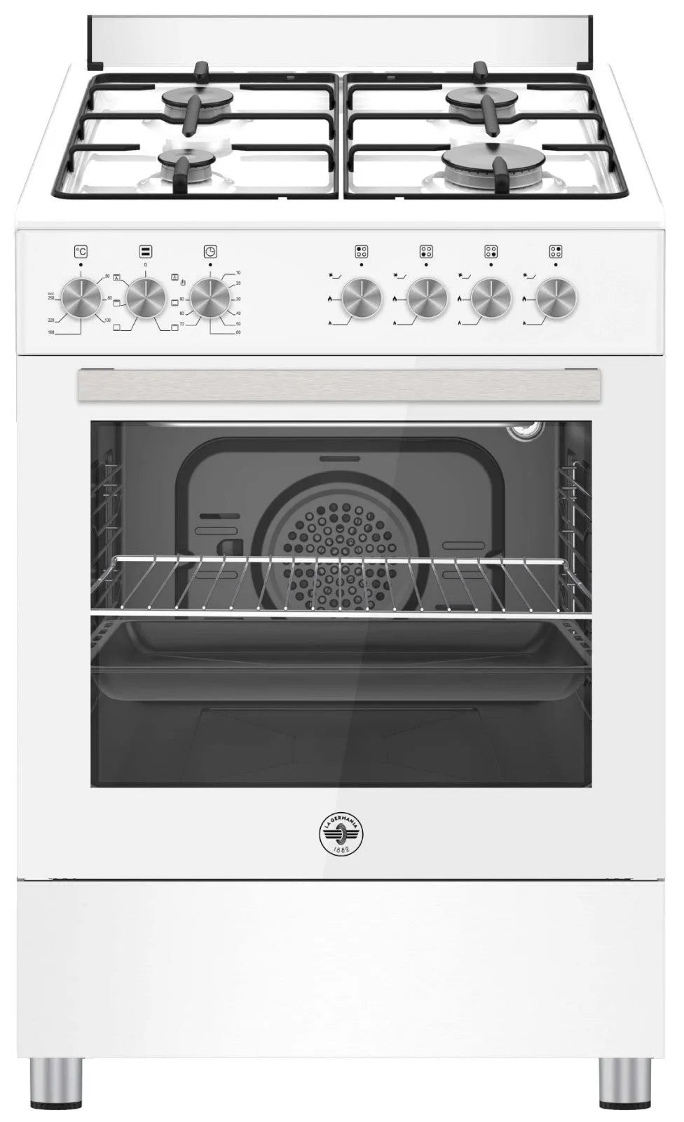 forno elettrico, SE664EB/24 Cucina a Gas 4 zone di cottura con finitura bianca, Bertazzoni La Germania