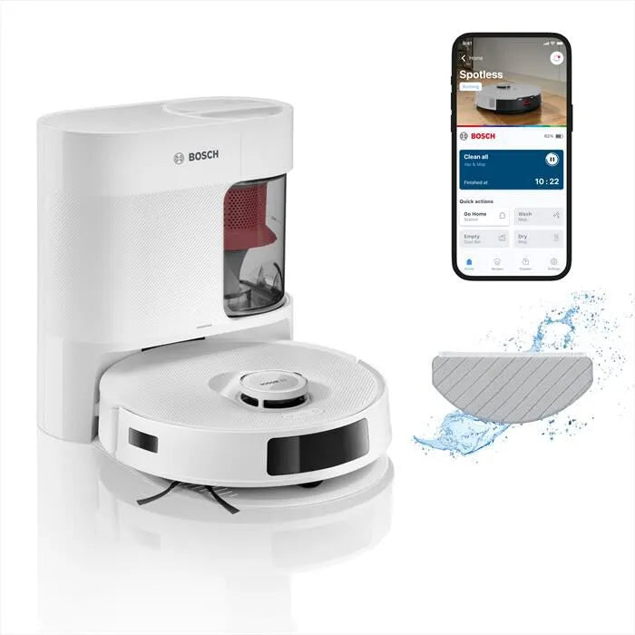 Bosch robot aspirapolvere, BCRD2W SPOTLESSADVANCED+, colore bianco