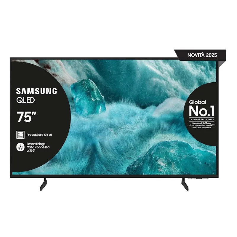 SAMSUNG modello QLED 75 Qe75q7faauxzt, TV ' finitura nera