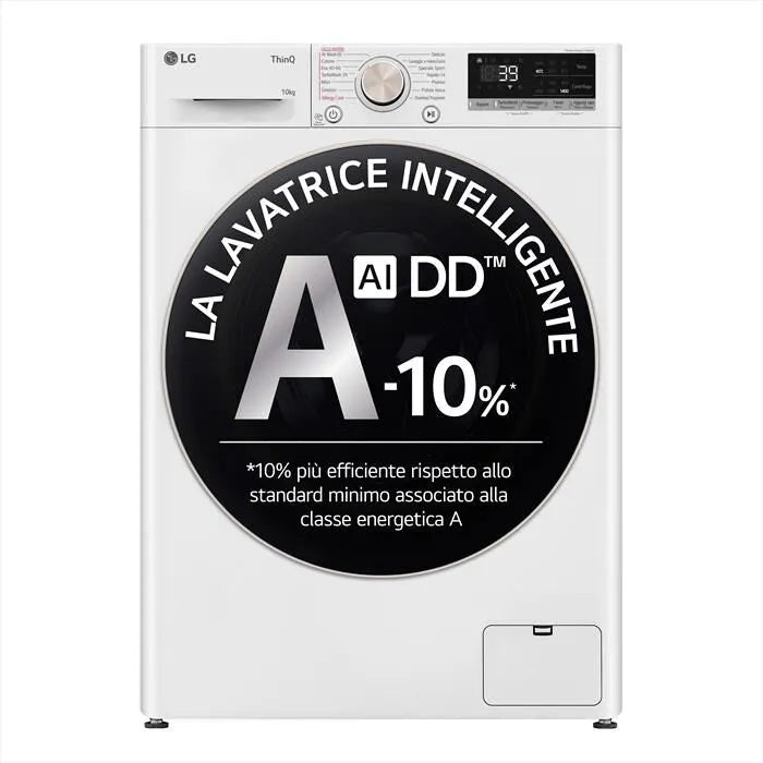 LG lavatrice, AI DD R7 F4R7010TSWG 10kg Classe A, colore bianco