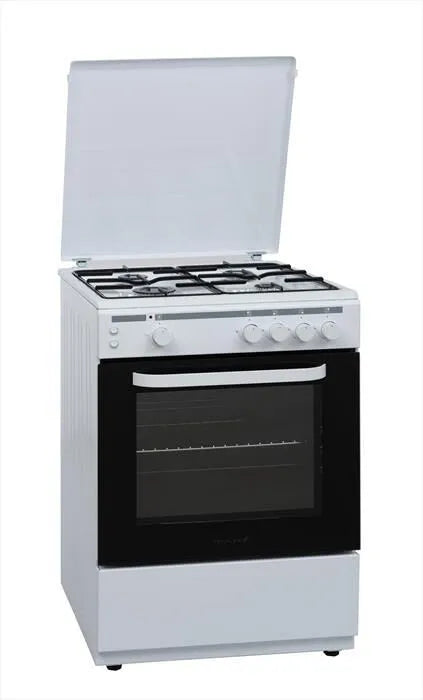 TECHLIFE, Cucina a gas TFCG60WFGG, colore bianco