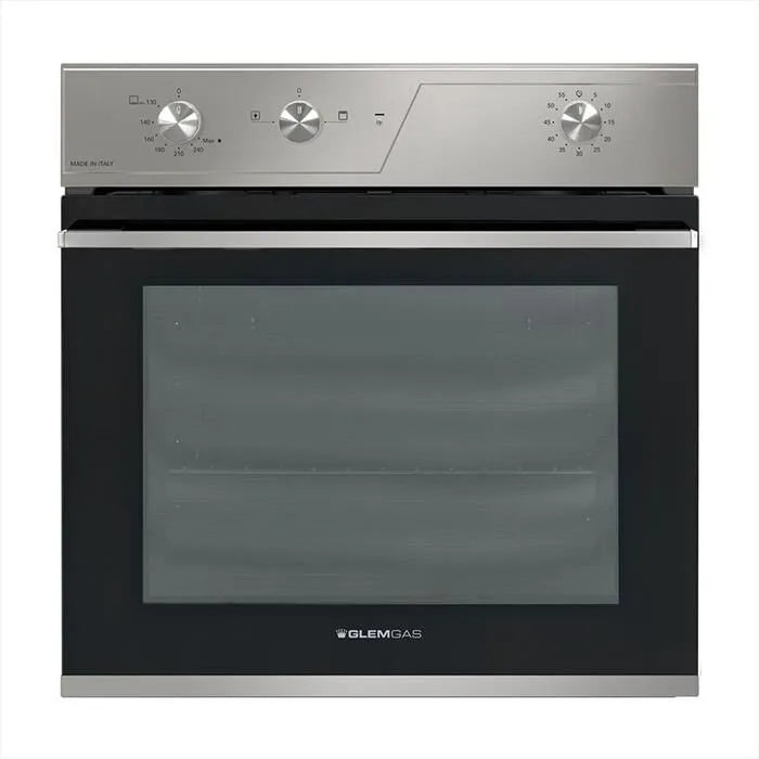 GLEM GAS forno, per installazione a incasso elettrico e gas GFRF21IX classe di efficienza energetica A-Acciaio Satinato