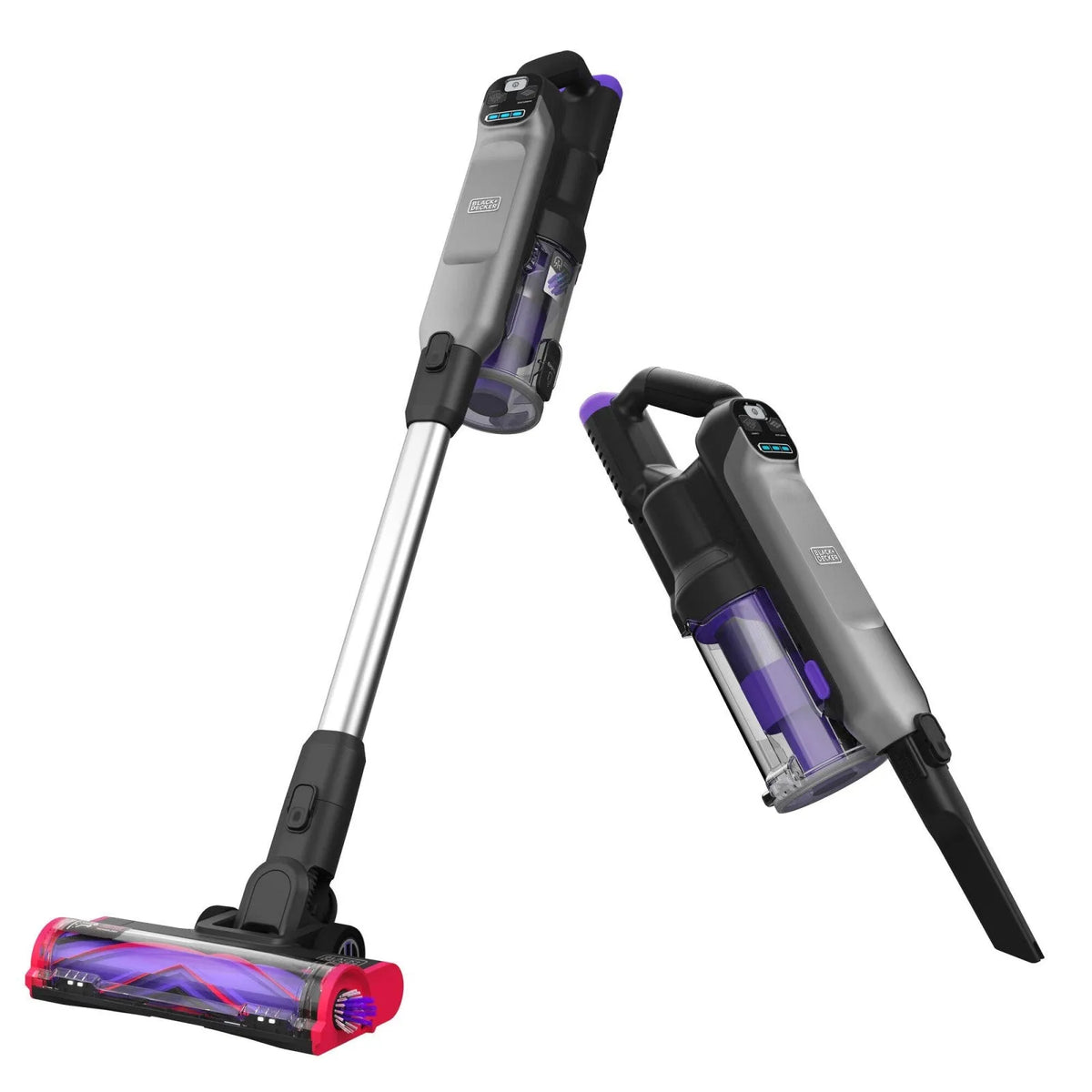 BLACK+DECKER aspirapolvere, BHFEA640WG Elettrica con contenitore raccoglipolvere 24V 35min Autonomia