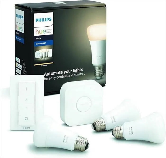 Philips, HUE WHITE STARTER KIT, colore bianco
