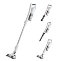 Midea aspirapolvere cordless, MCS2021WB 2in1 45min Batteria finitura bianca-Blu LED