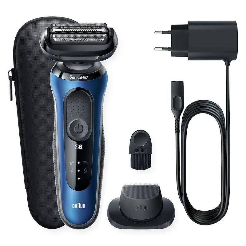 BRAUN rasoio elettrico, Series 6 modello 61-B1200s Blu