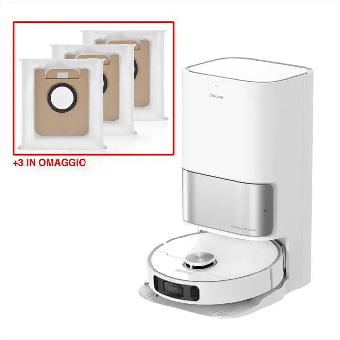 Dreame robot aspirapolvere, L10s Ultra Combo +3 Dust Bag, colore bianco