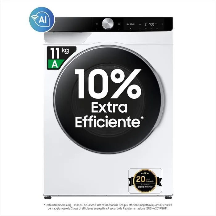 Samsung lavatrice, WW11DG6B85LKU3 11 Kg Classe A, colore bianco