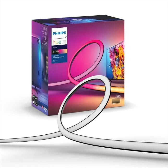 PHILIPS, linea HUE LIGHTSTRIP GRADIENT TV 75'-Multicolore