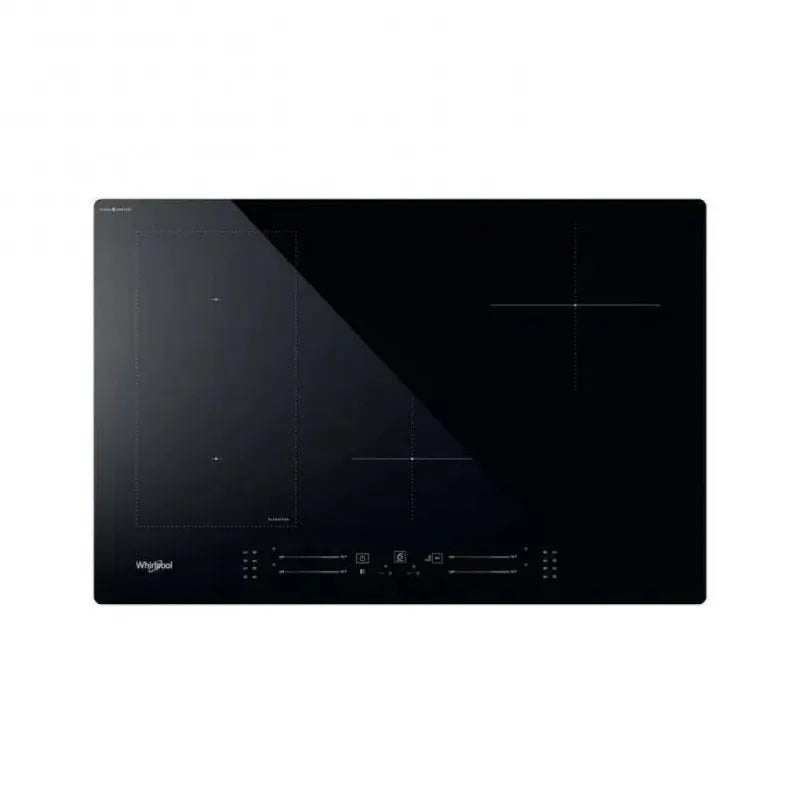 Whirlpool piano cottura, WL S2177 CPNE - per installazione a incasso Induzione 4 Zone FlexiCook 77cm finitura nera