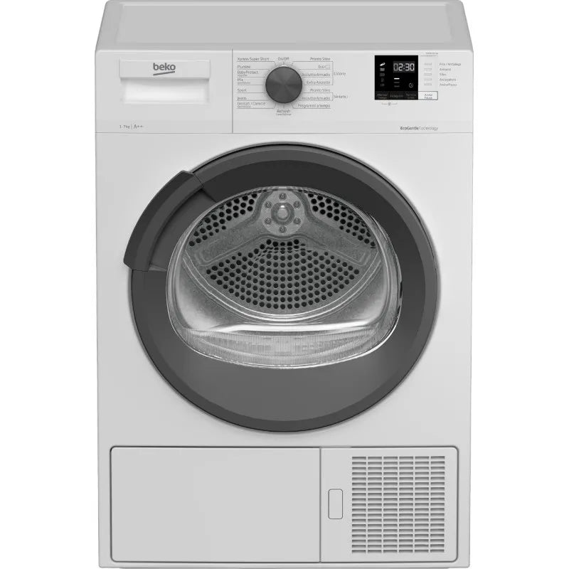 Beko asciugatrice, modello TDEXS723A - Slim 46 cm, 7 kg, a Pompa di Calore A++