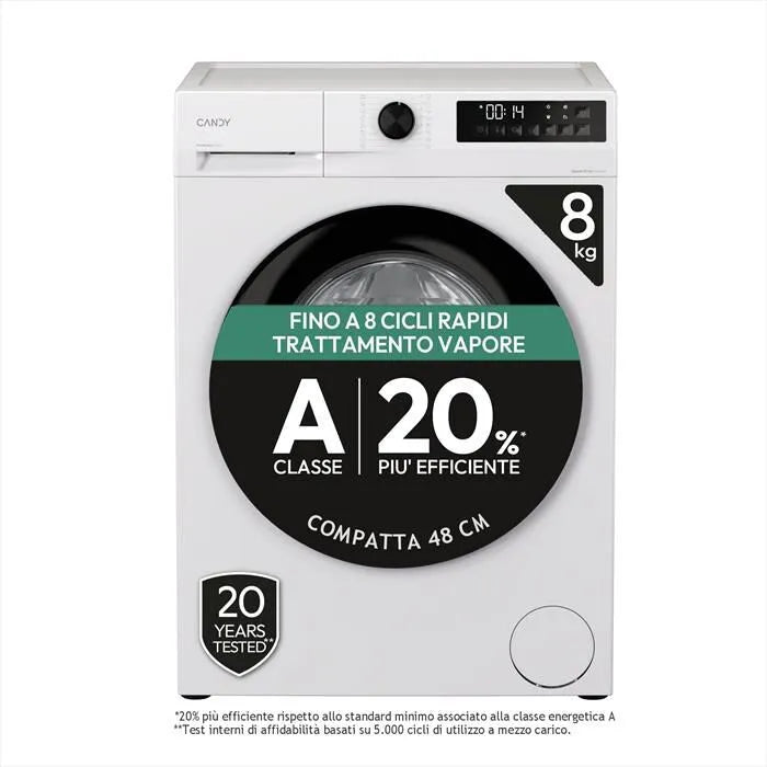 Candy lavatrice, GD 48SB6, S 8Kg Classe A, colore bianco