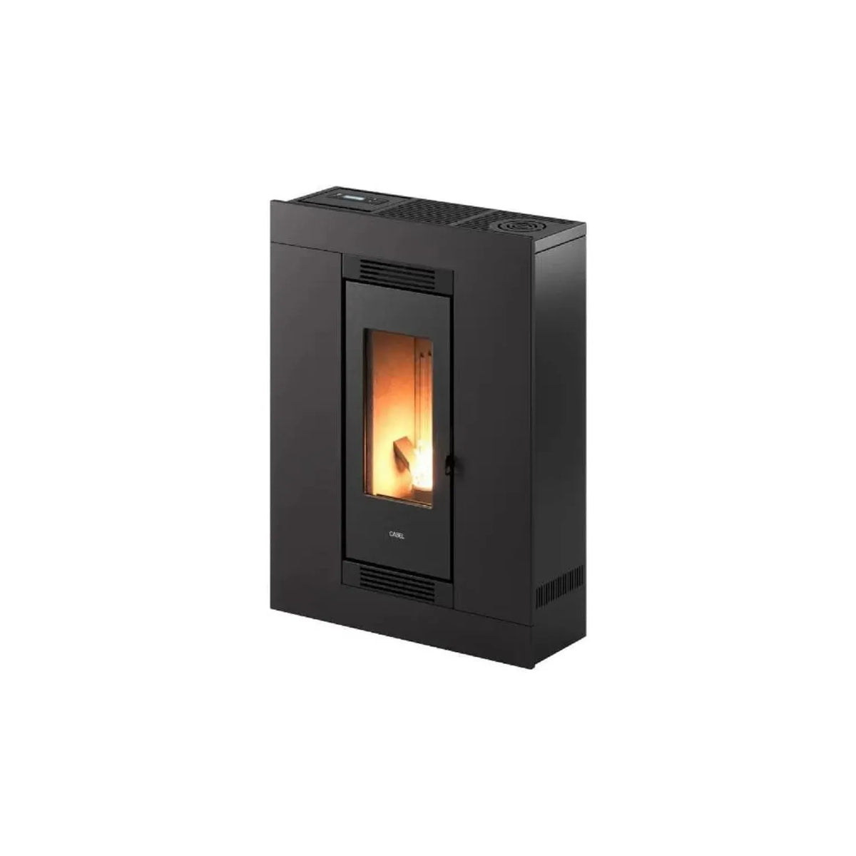 stufa a pellet, Luce Plus 9 antracite 8.5kW classe di efficienza energetica A+ efficienza 89% 15kg, CADEL