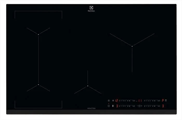 Electrolux piano cottura a induzione, CIL83441 78 cm, colore nero