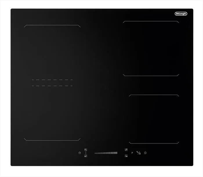 De Longhi piano cottura a induzione, YLI 61 BG 59 cm, colore nero