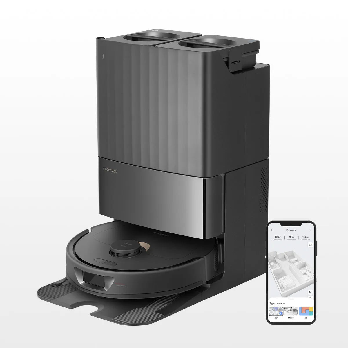 ROBOROCK lavapavimenti, Q Revo MaxV e finitura nera 7000Pa Wi-Fi