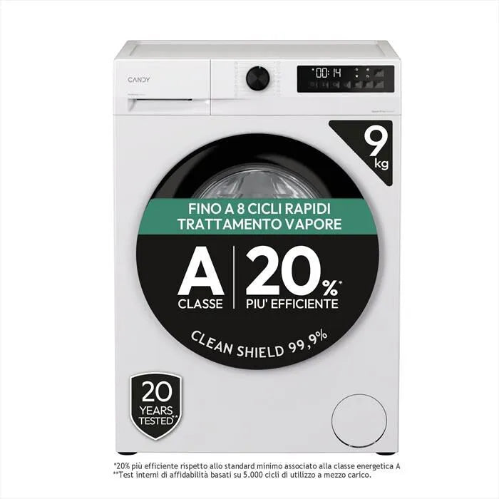 Candy lavatrice, 9Kg GD 49B8, S Classe A, colore bianco