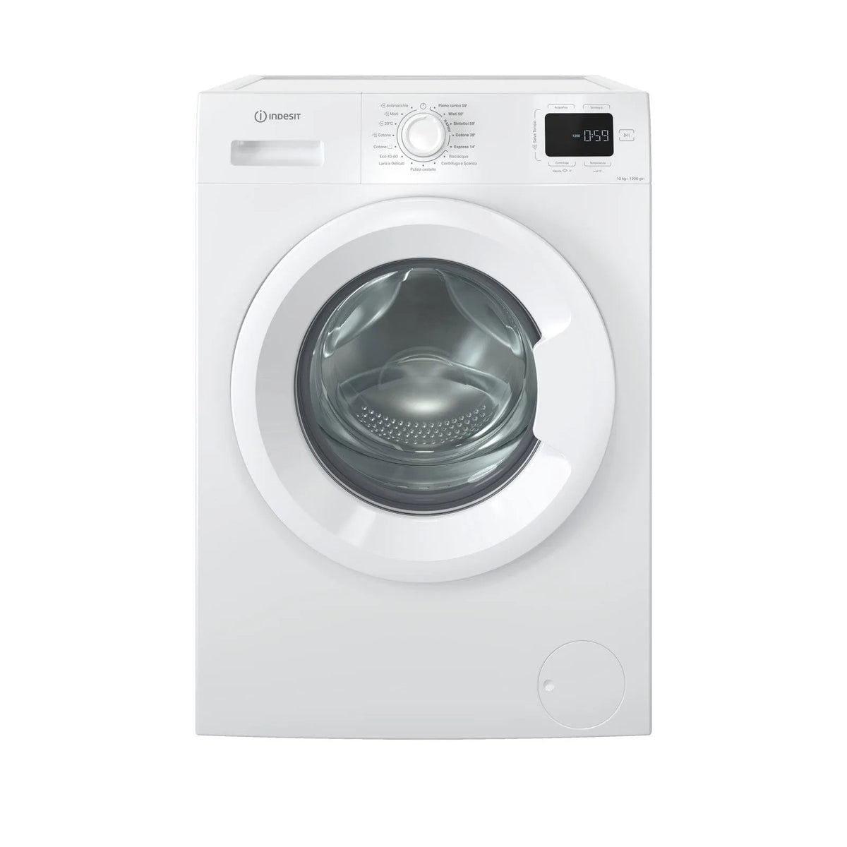 Indesit lavatrice, IM 1072 MY TIME IT 10kg a a carica frontale 1200 Giri classe di efficienza energetica A Bianca