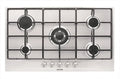 GLEM GAS piano cottura a gas, modello GT955IX 5 fuochi 86cm-Acciaio Satinato