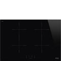 SMEG piano cottura a induzione, Sib2741d finitura nera/Vetro