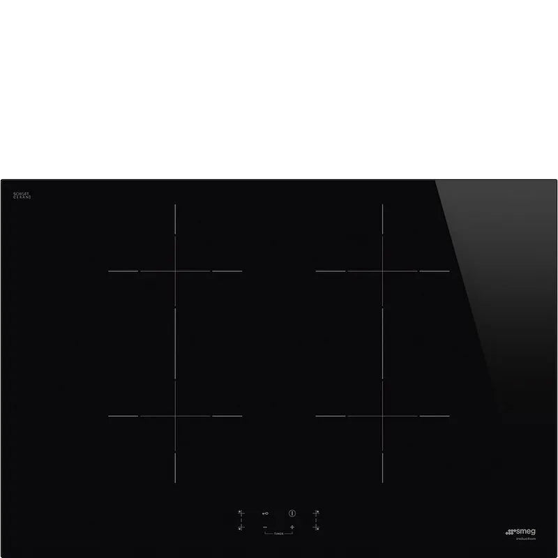 SMEG piano cottura a induzione, Sib2741d finitura nera/Vetro