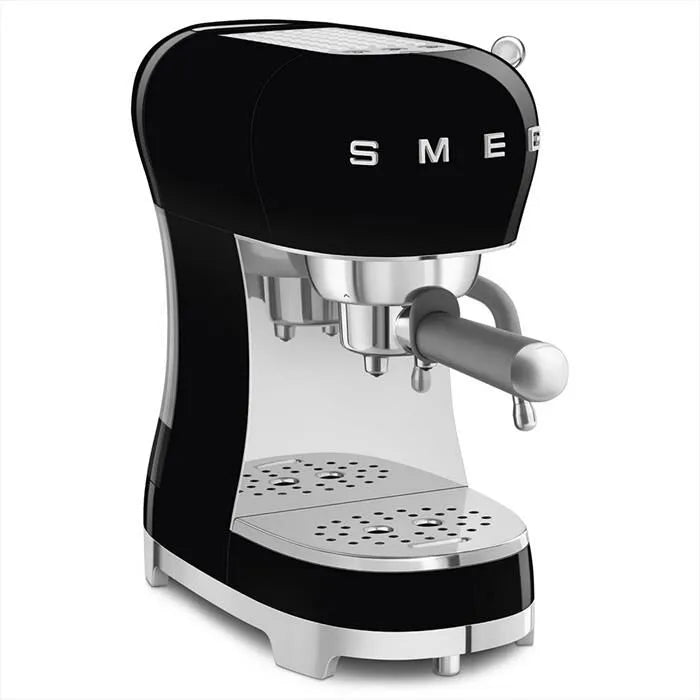SMEG macchina da caffè, Espresso 50's Style - ECF02BLEU-finitura nera LUCIDO