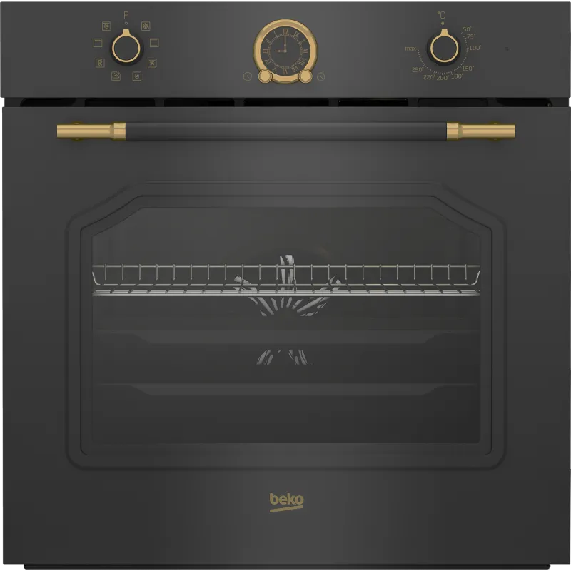 Beko forno, RBIM19200AD - per installazione a incasso Multifunzione Elettrico 60 cm 8 funzioni classe di efficienza energetica A Antracite e Oro