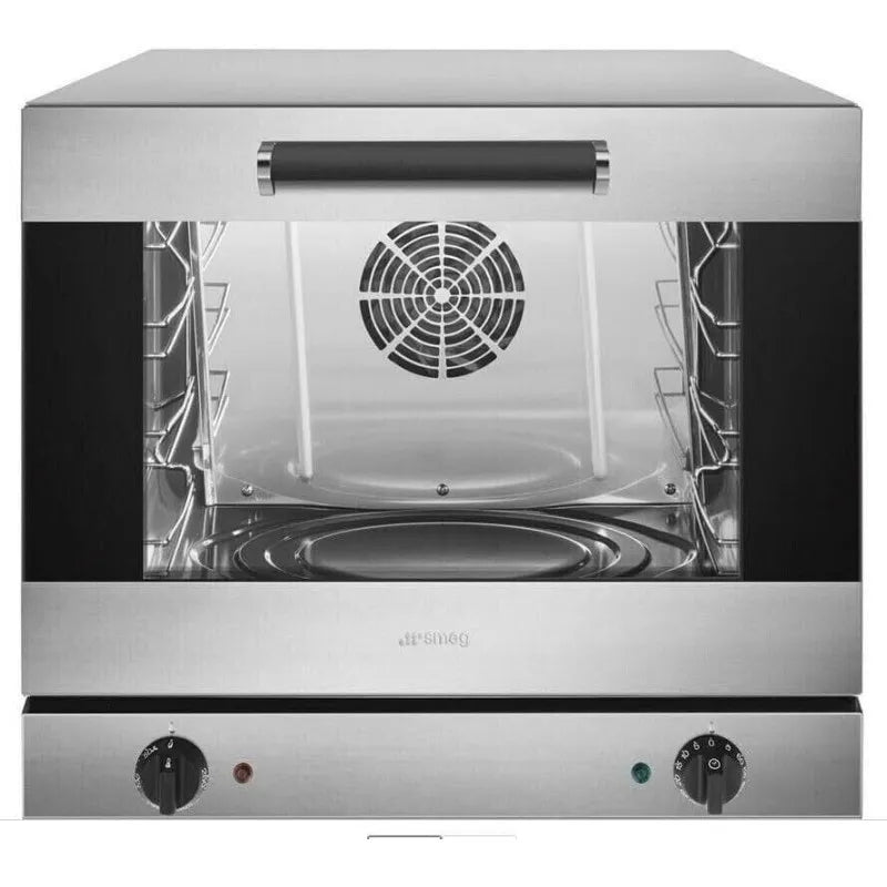 SMEG forno elettrico, ALFA 43 X / ALFA43X - per uso per uso professionale 4 teglie a installazione libera Inox Termoventilato 54,5 Litri