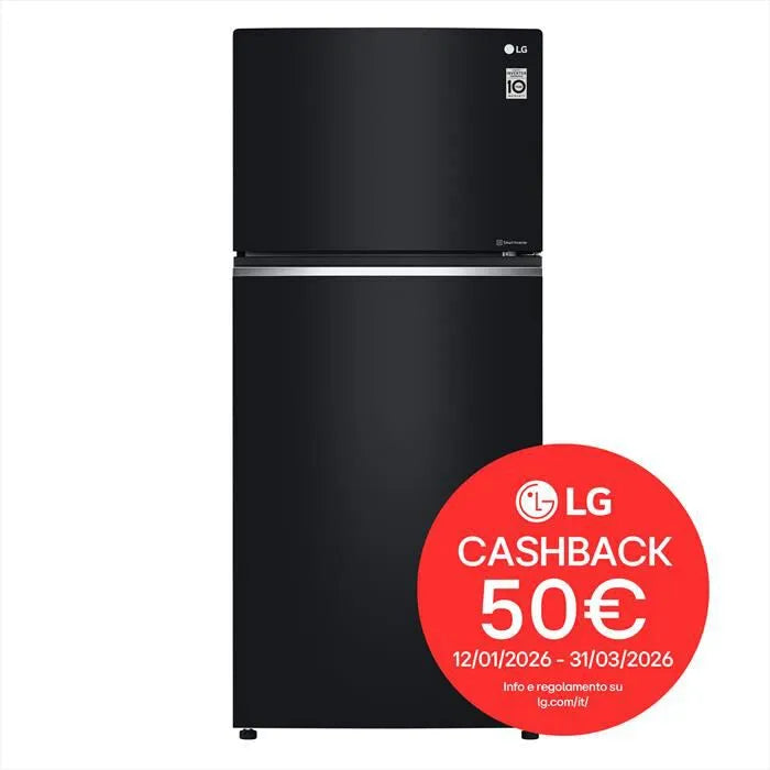 LG frigorifero, 2 porte GTB744BMBED Classe E 509L, colore nero