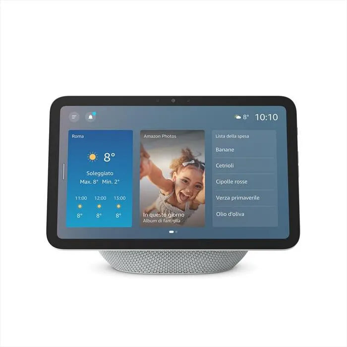 AMAZON, NUOVO ECHO SHOW 8, 2025 RELEASE, Glacier finitura bianca