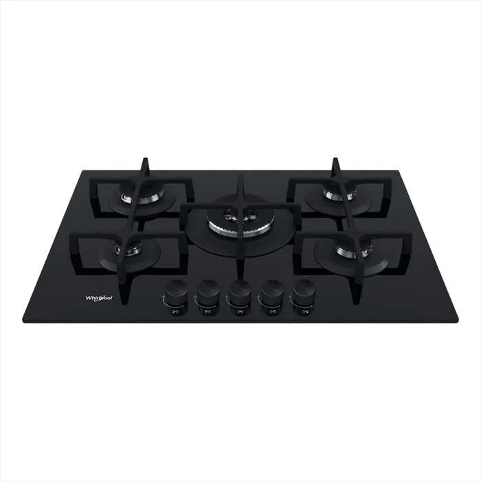 Whirlpool piano cottura a gas, ELEMENTS GOA 7523/NB1 73 cm, colore nero
