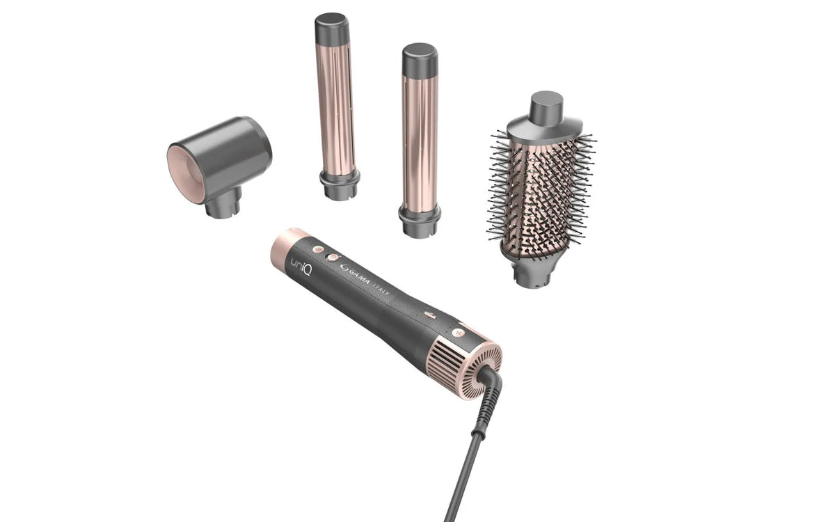 UniQ Aura Airflow finitura grigia Rosa con 4 Accessori GA.MA Multistyler