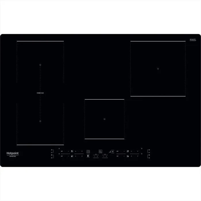 Hotpoint piano cottura a induzione, HB 0577B NE 77 cm, colore nero