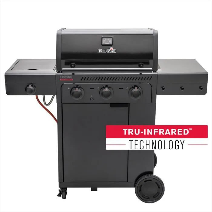 Char-Broil barbecue, BBQ ESSENTIAL 3G GAS 3F+1, colore nero