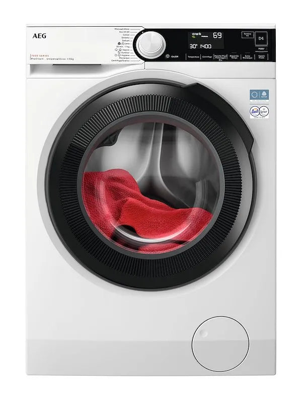 AEG lavatrice, Lr7fd104v finitura bianca