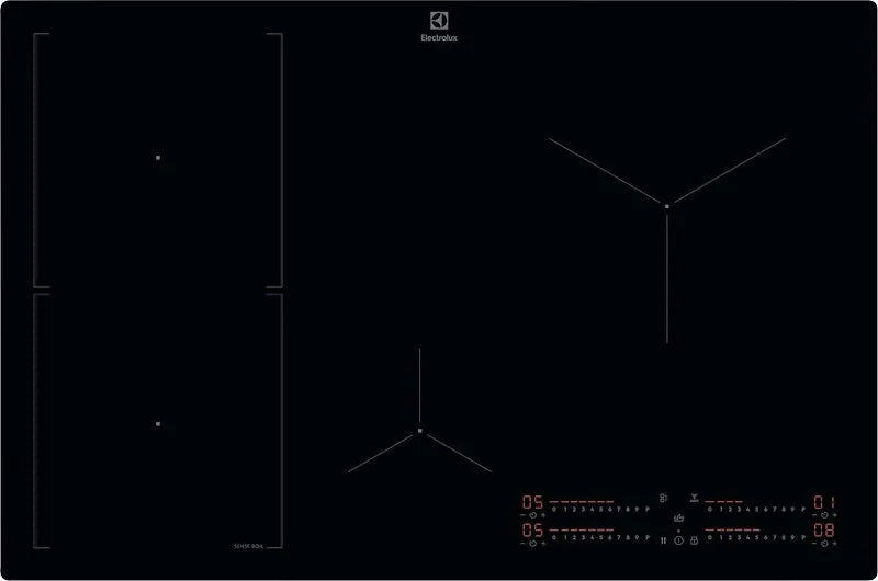 ELECTROLUX piano cottura a induzione, Kis82453i finitura nera