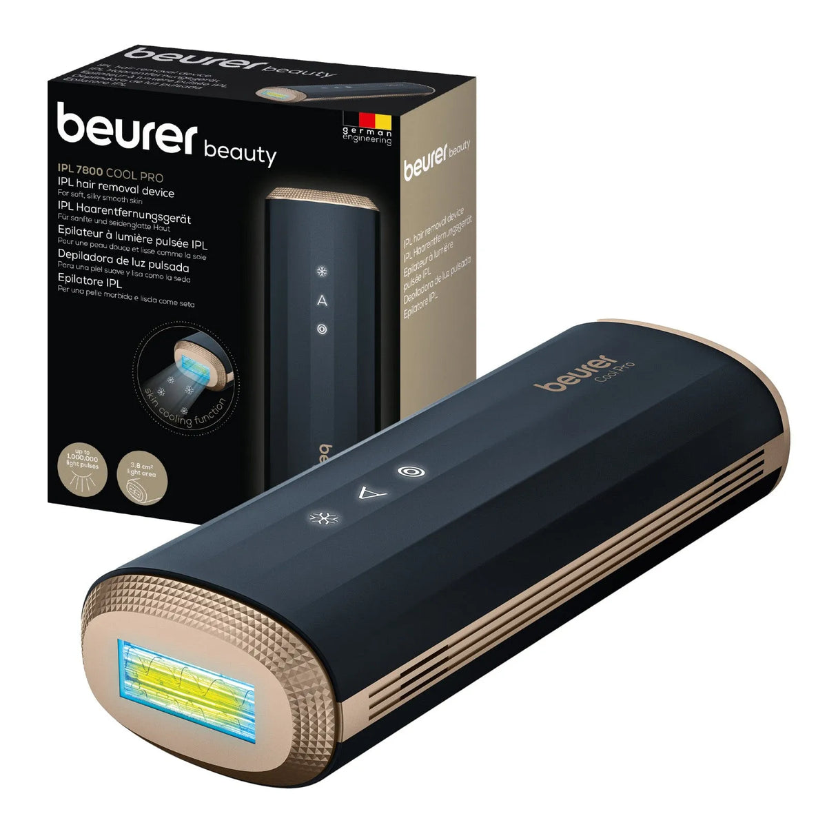 epilatore a luce pulsata, IPL 7800 COOL PRO Epilatore a con Effetto Raffreddante, Beurer