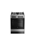 Beko forno elettrico, FSS61DXMM - Cucina installazione libera a gas 4 bruciatori /statico 60cm classe di efficienza energetica A acciaio inossidabile