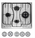 ELECTROLUX piano cottura a gas, RGG6243LOX 4 zone di cottura 59,4cm-INOX ANTIMPRONTA